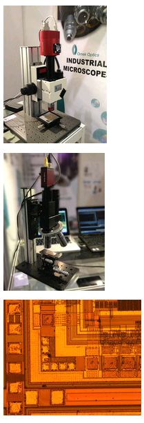 Advanced microscopes for high-resolution and infrared imaging showcased at the Optatec show 2012 in Frankfurt, Germany. AVT provides Manta and Goldeye cameras.